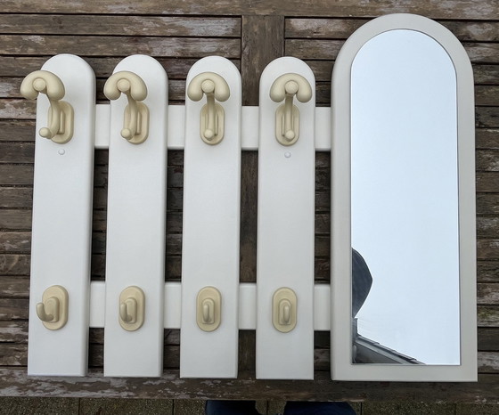 Image 1 of Vintage Space Age Coat Rack with Mirror