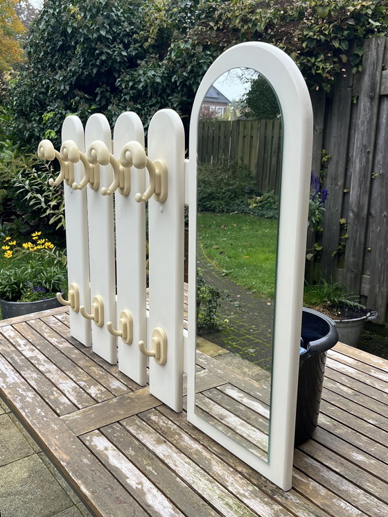 Image 1 of Vintage Space Age Coat Rack with Mirror