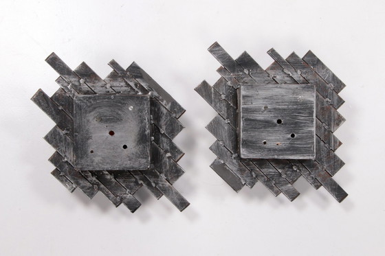 Image 1 of Brutalist wall lamps Poliarte by Albano Poli wall lamps
