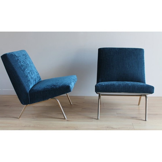 Image 1 of Pair of vintage armchairs by Joseph André Motte, 1960