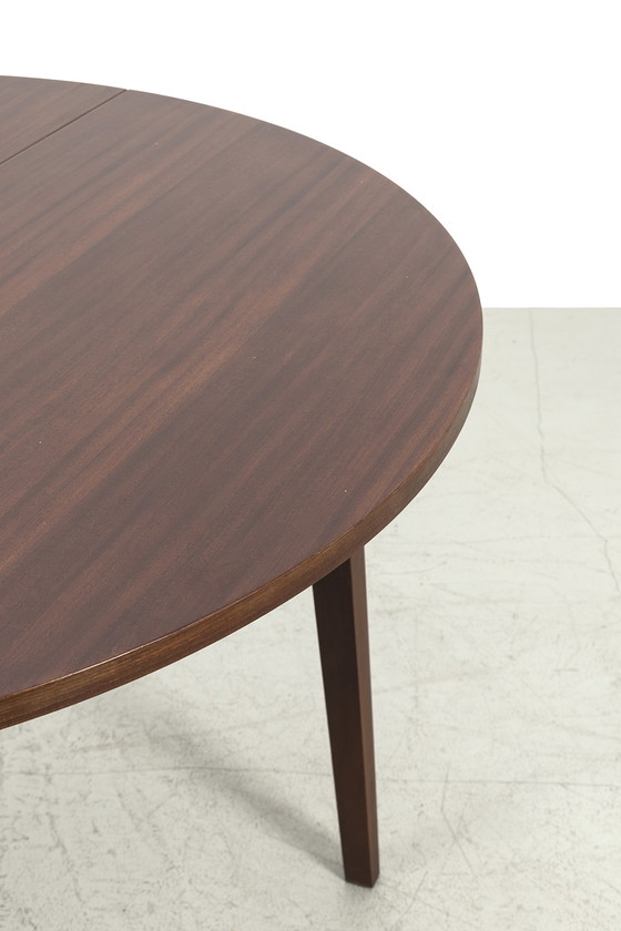 Image 1 of Round sixties pull-out table