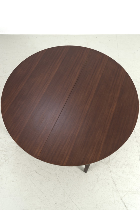 Image 1 of Round sixties pull-out table