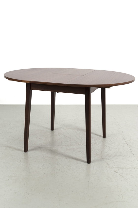 Image 1 of Round sixties pull-out table