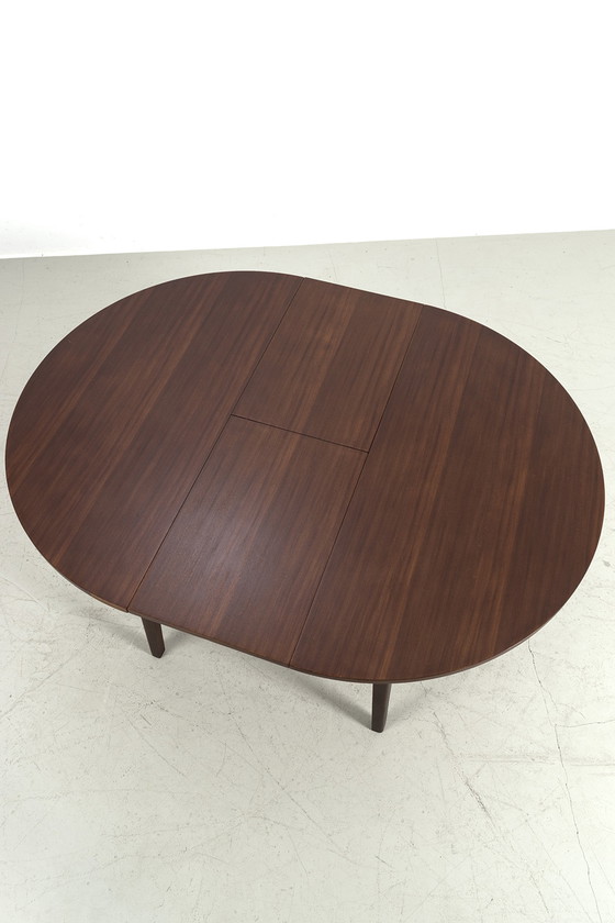 Image 1 of Round sixties pull-out table