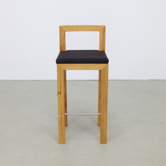 Image 1 of 5x Bar Stool in Massive Wood by Göhring