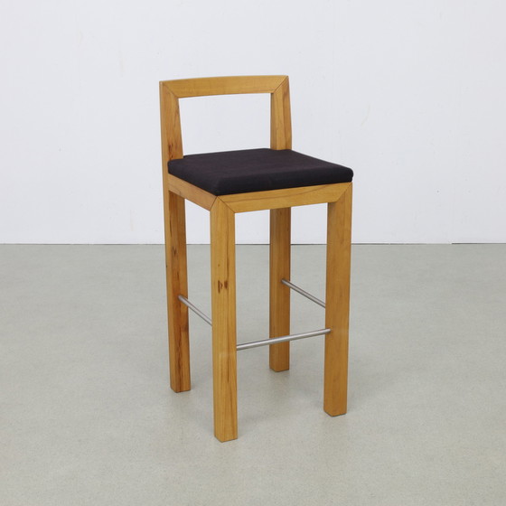 Image 1 of 5x Bar Stool in Massive Wood by Göhring