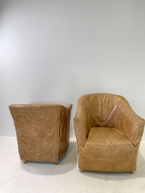 Image 1 of 2x Flexform Doralice chairs by Antonio Citterio & Paolo Nava