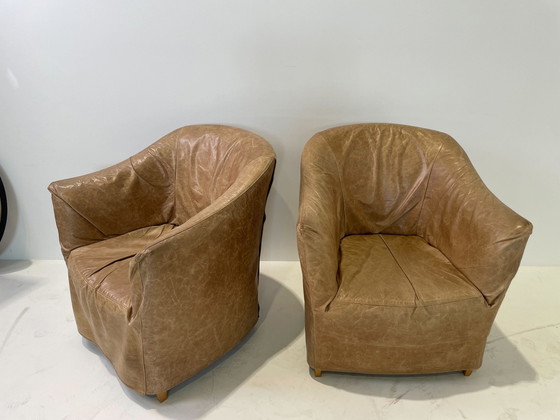 Image 1 of 2x Flexform Doralice chairs by Antonio Citterio & Paolo Nava