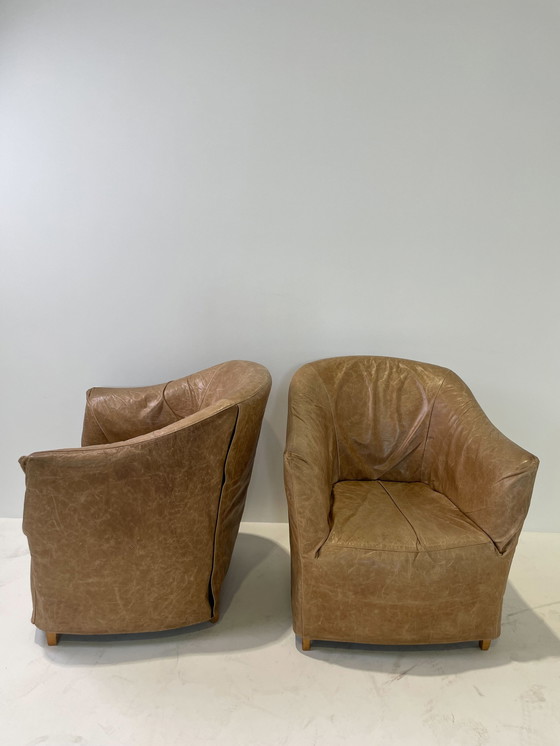 Image 1 of 2x Flexform Doralice chairs by Antonio Citterio & Paolo Nava