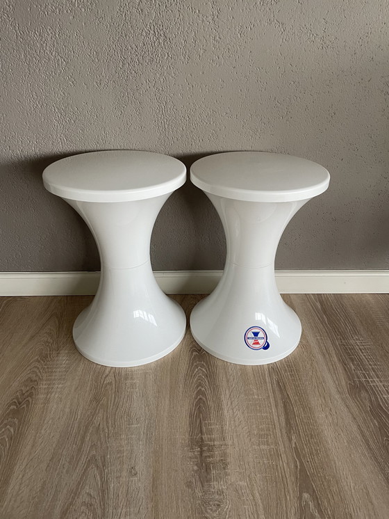 Image 1 of 2x Henry Massonnet tam tam stools