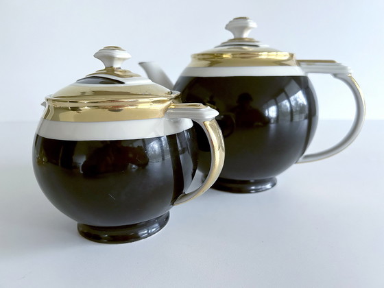 Image 1 of Art Deco Coffee / Tea Set, Porcelain