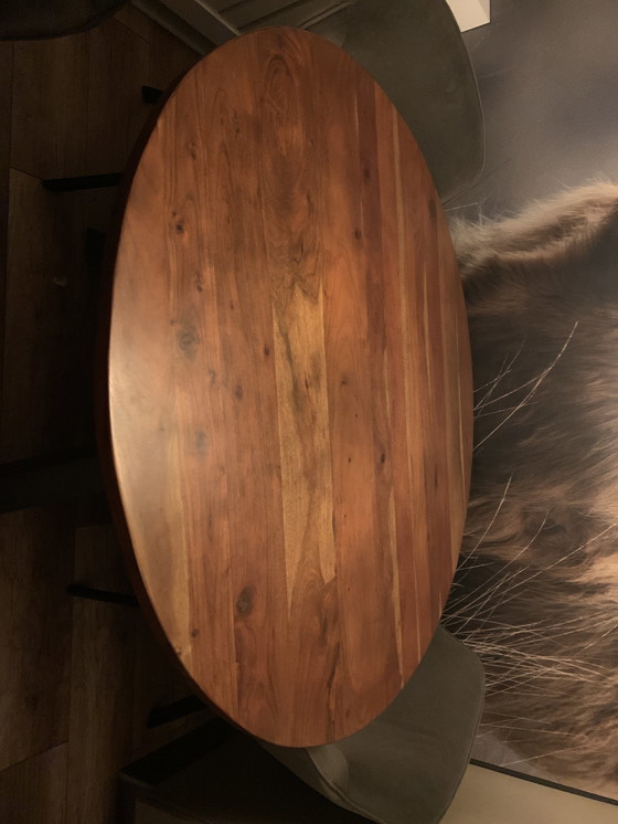 Image 1 of Mango Wooden Round Dining Table.