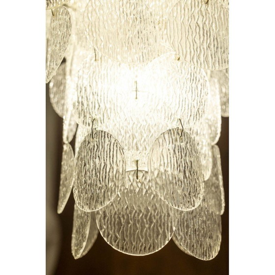 Image 1 of Vintage Murano glass chandelier, 1970