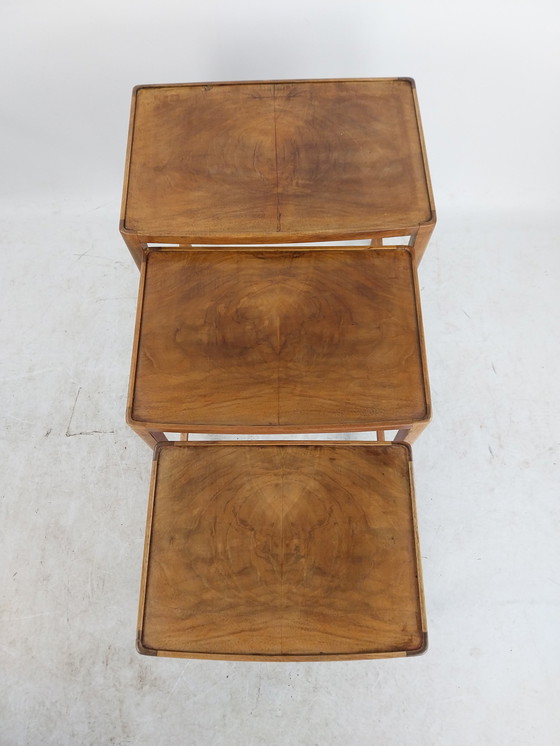 Image 1 of 1 X Mini Set Nesting Tables Danish Teak 1960'S.