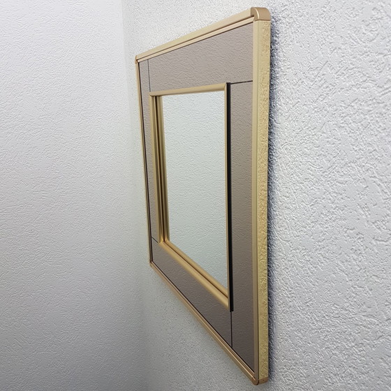 Image 1 of Belgo Chrom gold-plated 2-tone mirror, 1980s