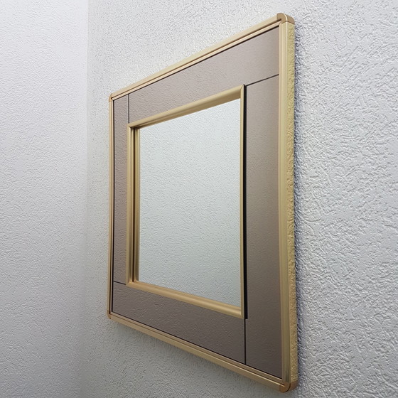 Image 1 of Belgo Chrom gold-plated 2-tone mirror, 1980s