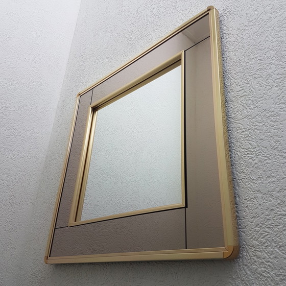 Image 1 of Belgo Chrom gold-plated 2-tone mirror, 1980s