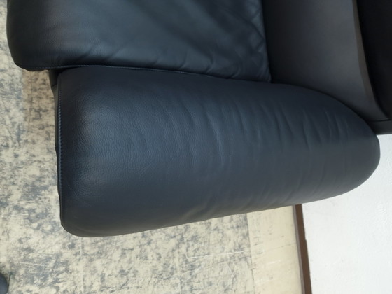 Image 1 of De Sede ds 2011 two-seater small black designer sofa leather sofa