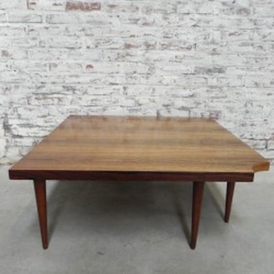 Image 1 of Table basse vintage s'ouvrant sur un coin - 1960s