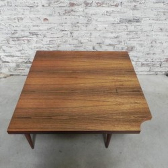 Image 1 of Table basse vintage s'ouvrant sur un coin - 1960s