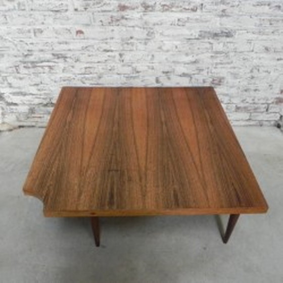 Image 1 of Tavolino da caffè vintage con apertura su un angolo - anni '60