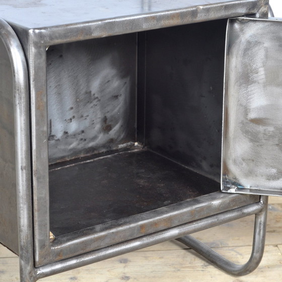 Image 1 of Set Of Iron Nightstands, 1950’S