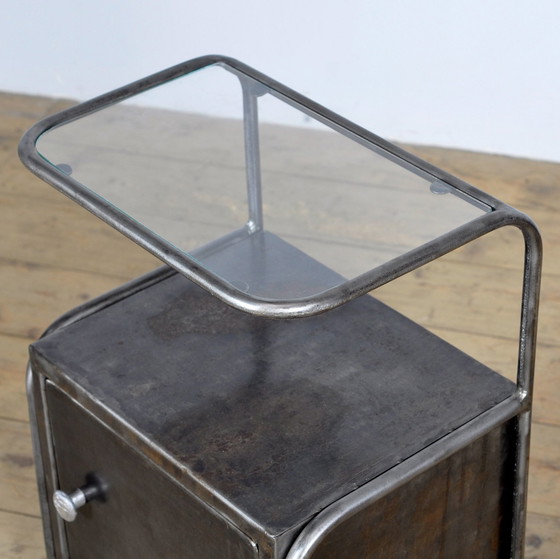 Image 1 of Set Of Iron Nightstands, 1950’S