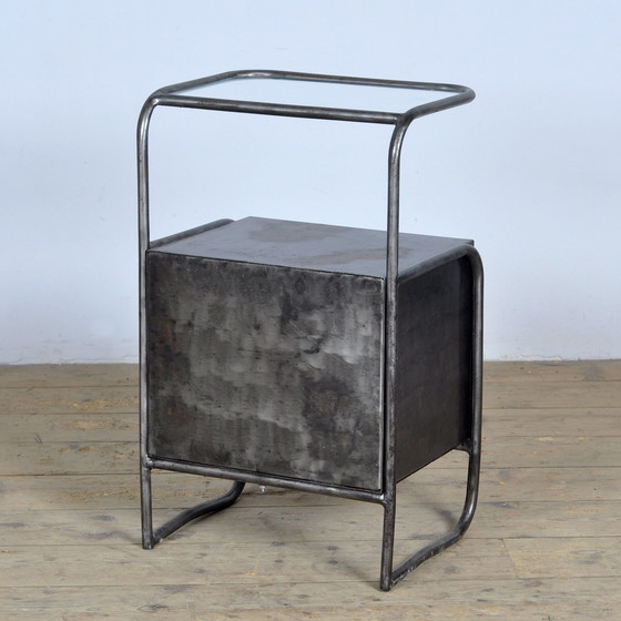 Image 1 of Set Of Iron Nightstands, 1950’S