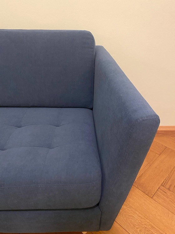 Image 1 of Boconcept Osaka 3-seater sofa incl. stool blue