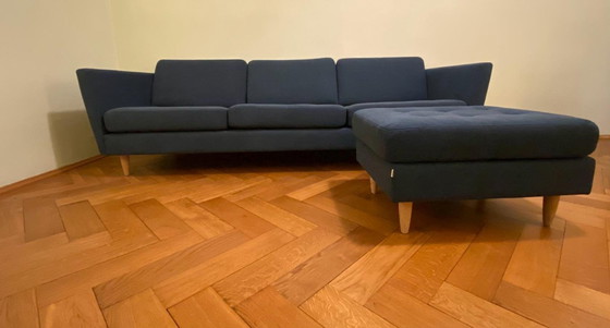 Image 1 of Boconcept Osaka 3-seater sofa incl. stool blue