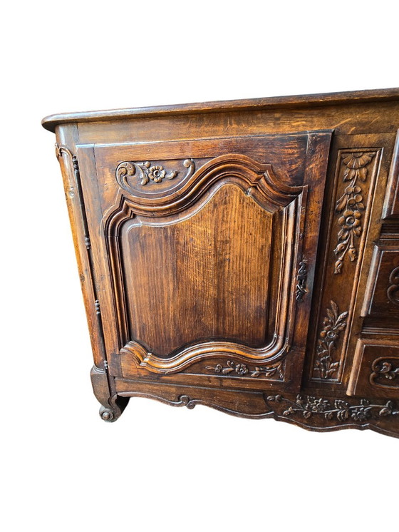 Image 1 of Carved Solid Antique Buffet