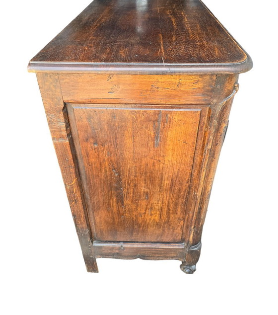 Image 1 of Carved Solid Antique Buffet