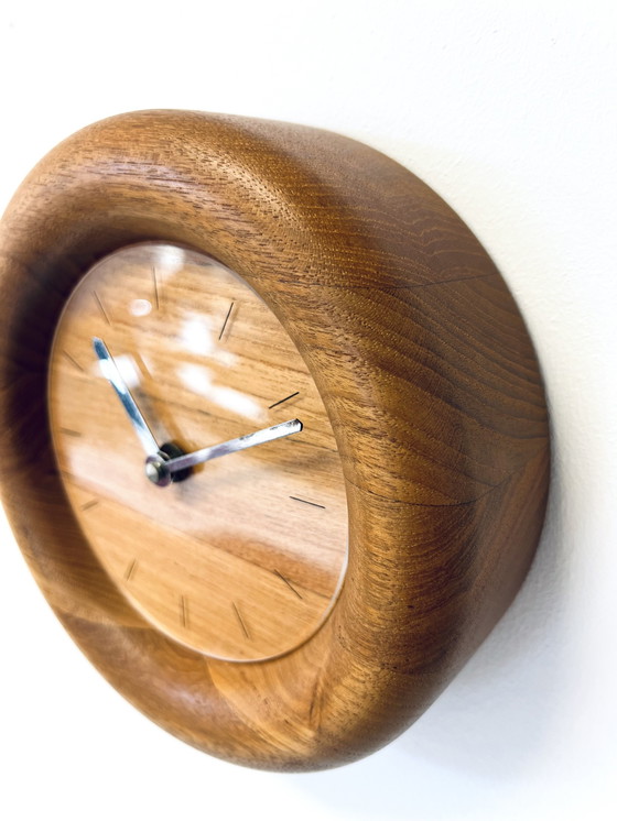 Image 1 of Teak Wall Clock, Böckenhauer