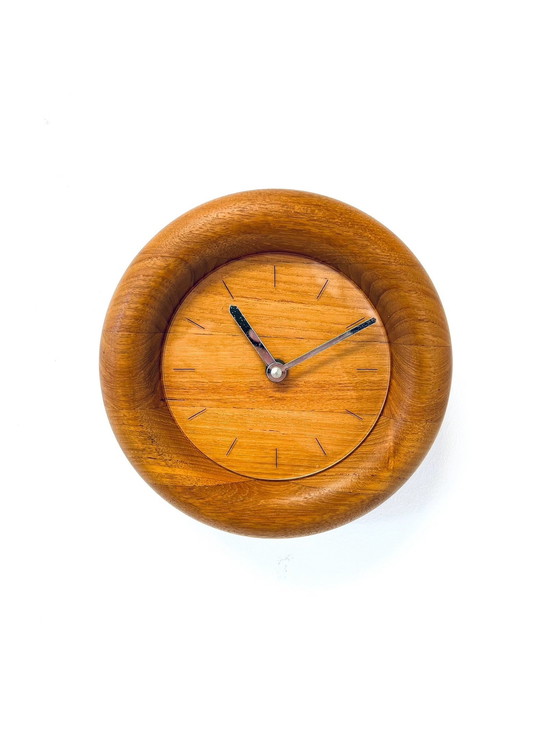 Image 1 of Teak Wall Clock, Böckenhauer