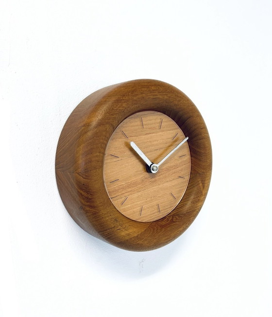 Image 1 of Teak Wall Clock, Böckenhauer