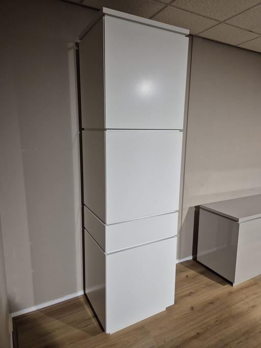 Interlubke Corpus Printer Cabinet - White - High Gloss - Design