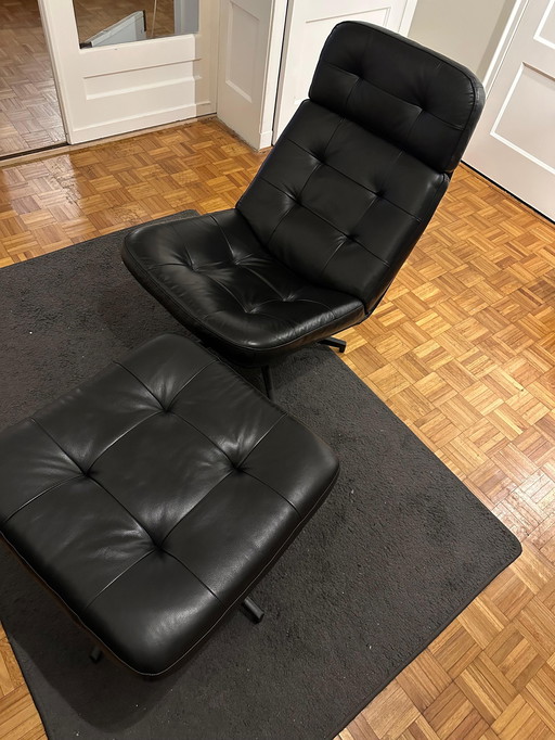 Ikea Havberg Swivel Armchair With Footstool