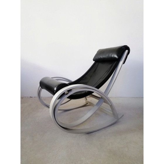 Image 1 of Vintage Sgarsul rocking chair by Gae Aulenti for Poltronova