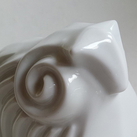 Image 1 of Mid-Century Bighorn Ram Porcelain Figurine from Naaman, 1960s