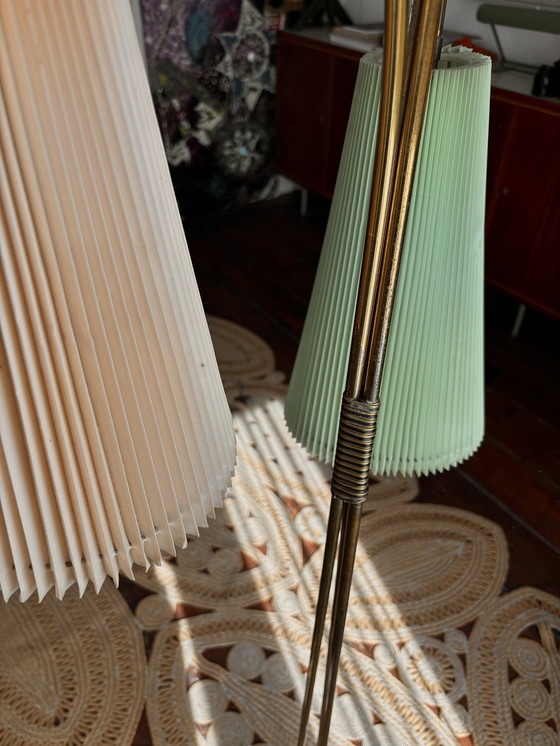 Image 1 of Floor Lamp 3 Skirt Shades By Cusack, Germany