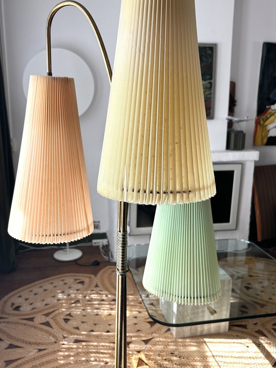 Image 1 of Floor Lamp 3 Skirt Shades By Cusack, Germany