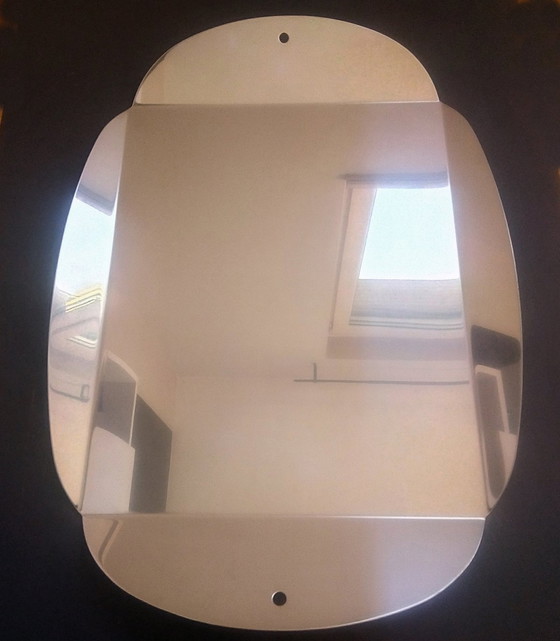 Image 1 of Rare Enzo Mari Postmodern "Illy" Mirror Tray For Danese Milano 2001