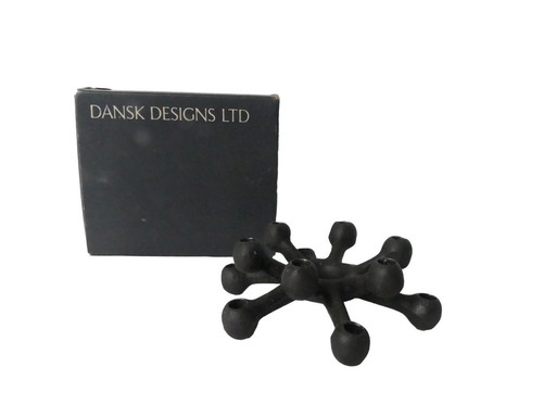 Vintage candle holder cast iron Jens Quistgaard Dansk Designs Ovp 1955 Wo4U