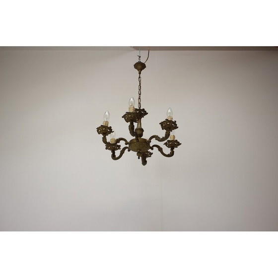 Image 1 of Vintage Art Deco chandelier, Czechoslovakia 1930s