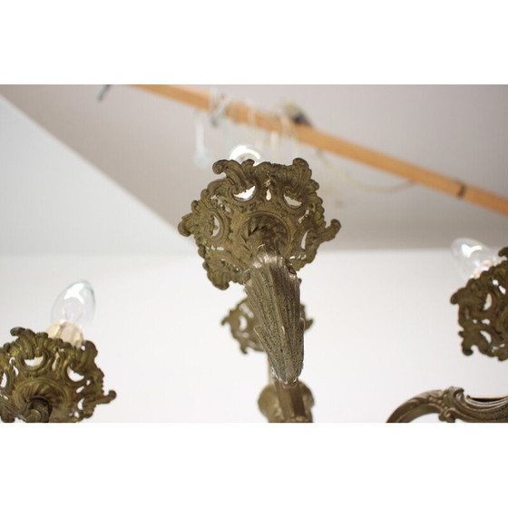 Image 1 of Vintage Art Deco chandelier, Czechoslovakia 1930s