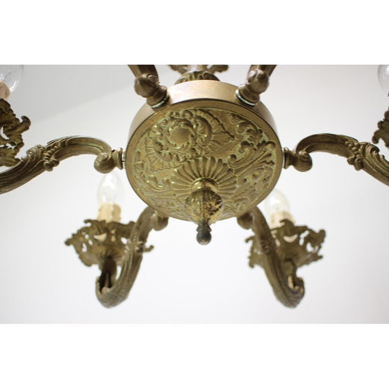 Image 1 of Vintage Art Deco chandelier, Czechoslovakia 1930s