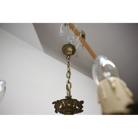 Image 1 of Vintage Art Deco chandelier, Czechoslovakia 1930s
