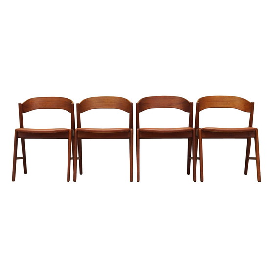 Image 1 of Set Of Four Teak Chairs, Danish Design, 1970S, Manufacture: Korup Stolefabrik