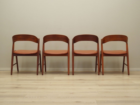 Image 1 of Set Of Four Teak Chairs, Danish Design, 1970S, Manufacture: Korup Stolefabrik