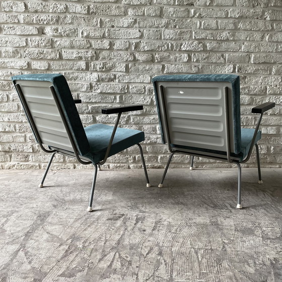 Image 1 of 2x Wim Rietveld Chairs With Coffee Table